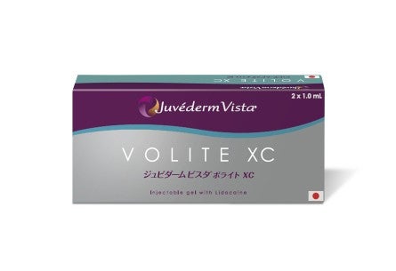 様々なJuvederm Vista製品のプロモーションカードが並んでいます
